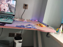 幻绘（HUANHUI）RGB灯粉色电竞桌椅套装网红主播电脑桌台式女生卧室家用游戏桌子 樱花单桌特惠款-粉色(长80) 晒单实拍图