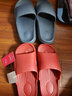 惠夫人拖鞋 男夏天室内浴室防滑洗澡eva软底塑料居家居家用情侣凉拖鞋 升级蛙 神秘黑 42-43 （适合41-42码穿） 实拍图