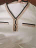 欧莎（OSA）长袖内搭打底针织衫毛衣女新款小香风V领上衣薄款 白色 XL 实拍图