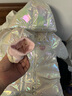 PawinPaw卡通小熊童装冬女童女宝连帽炫彩亮面公主羽绒服 Ivory象牙色/39 130 实拍图