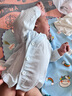 小三月新生婴儿衣服夏天薄款上衣0-1岁半男女宝宝夏季长袖莫代尔空调服 F2（白+蓝）2件 66码，11-15斤宝宝 实拍图
