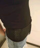 大美兔 收腹带女塑身形衣产后美体运动显瘦束缚绑带男女款透气封腰夹 4排扣长度28CM(黑色1件装） S 适合体重（80-95) 实拍图
