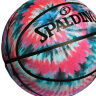 斯伯丁（SPALDING）篮球七号扎染系列晕色丰富表皮室外专用材料7号橡胶篮球 实拍图