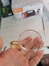 瓷牌茗茶具 玻璃茶杯大号透明玻璃品茗杯耐热小茶杯带把水杯功夫茶具主人杯 （金黄色）6个把杯100ml 实拍图