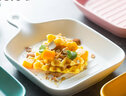 TENGTOO 烤盘烤箱用焗饭盘陶瓷北欧日式烘焙手柄彩色耐高温点心盘西餐盘 亮面奶白-长方烤盘 23cm 实拍图
