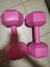 艾美仕（AiMeiShi）哑铃女士健身家用器材儿童男士套装组合瑜伽练臂肌包胶小哑铃一对 经典六角/玫瑰粉 5KG *2只 实拍图