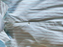 朗姿春装新款女气质短袖polo领条纹凉爽衬衫连衣裙 水绿色 160/80A/M 晒单实拍图