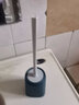 潜水艇 家用马桶刷套装北欧创意免打孔浴室卫生间洗厕所挂墙壁壁挂刷子新款长柄软毛清洁可落地马桶刷 深蓝 实拍图