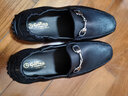 金利来（Goldlion）豆豆鞋男鞋秋季商务休闲鞋鹿皮革皮鞋柔软一脚蹬套脚驾车乐福鞋 黑色 40 实拍图