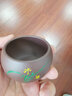 尊壶紫砂杯茶杯品茗杯主人杯功夫茶具配件闻香口杯陶瓷小茶碗清香兰草 紫泥1个80ml 实拍图