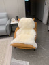 澳尊（AOZUN）保暖皮毛一体单人沙发垫椅芝华士沙发懒人沙发羊毛垫全覆盖椅垫 象牙白 80cm*110cm 单人位 星级1P 实拍图