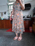 俞兆林妈妈衣服夏装碎花弹力雪纺裙40岁50中老年女装气质连衣裙新款洋气 花色 2XL(建议105-120斤) 晒单实拍图
