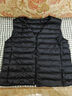 鸭鸭（YAYA）轻薄羽绒马甲女冬装短款内胆时尚女款马夹外套背心K 黑色 3XL 180 实拍图