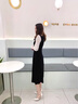 卓诗尼包头凉鞋女2026年春夏季新款细跟尖头单鞋子仙女风一字带高跟鞋女 米白色 37 实拍图