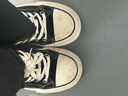 卓诗尼松糕厚底帆布鞋2025秋季新款小白鞋女鞋运动板鞋休闲鞋子 黑色 37 实拍图