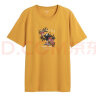 班尼路（Baleno）椰树印花宽松休闲短袖t恤男圆领半袖 95Y黄色 L  晒单实拍图