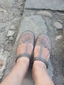 维布伦洞洞鞋女夏季玛丽珍凉鞋厚底防滑沙滩鞋镂空软底舒适外穿户外拖鞋 茶金 36 正码正拍 实拍图