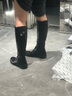 思加图【杨幂同款】冬季新款骑士乐章长筒靴加绒骑士靴EC326DG5 骑士黑（单里） 38 实拍图
