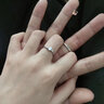 银千惠925银情侣戒指一对钟情久久对戒结婚求结婚纪念日生日礼物送女友 情侣一对+永生花礼盒+证书 配首饰证书/真爱定制联系客服/情人节礼物 实拍图