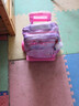 花迹（HUAJI）小学生拉杆书包 1-3-6年级女生儿童书包护脊6-12周岁女孩减负防水 紫色库洛米 6轮爬楼梯送挂件 实拍图