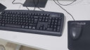 双飞燕（A4TECH）KB-8有线办公键盘鼠标套装USB电脑通用PS2圆口商务家用轻音防水套件 [KB-8+OP-520]键鼠套装USB接口 无光 实拍图