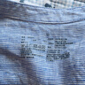 无印良品 MUJI 女式 亚麻水洗 立领衬衫 长袖 740158 BCB08A0S 烟熏蓝色X条纹 M 实拍图