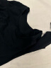 无印良品（MUJI）女式 使用了棉的冬季内衣 U领八分袖T恤 69AD435 秋衣 保暖衣 黑色 M 实拍图