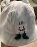 贝娜茜婴儿帽子秋冬季男宝宝帽子春秋薄款防晒遮阳女盆帽渔夫帽可调初生 实拍图