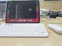 罗技（Logitech）K380蓝牙键盘 笔记本平板IPAD电脑静音键盘多设备时尚超薄便携巧克力按键 白色-键鼠套装 晒单实拍图