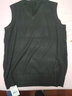 恒源祥秋冬季纯羊毛背心男V领加厚休闲毛线针织马甲坎肩无袖羊毛衣男 马甲黑色 2XL (180) 实拍图