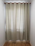 伊帘坊窗帘成品加密加厚仿亚麻棉麻纯色卧室客厅定制遮光窗帘布窗纱拼接窗帘 米白色 2.0米宽*2.7米高打孔式可改高度 实拍图