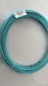 PANDUIT 泛达超六类细网线CAT6A类跳线家用电脑宽带POE监控万兆高速成品线 冰湖蓝 15米 实拍图