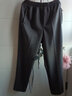 老爷车运动休闲裤子男士秋冬季款中老年人宽松紧直筒保暖裤爸爸加绒裤装 深灰色秋季款 3XL 体重145-160斤 实拍图