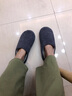 内泊NEIBO乳胶棉拖鞋男冬家居家用按摩抑菌防臭橡胶软底静音防滑女士 晨雾灰 41-42 大1码宽松 实拍图