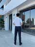 汉尼（HANY）[100支纯棉]汉尼免烫白色短袖衬衫男商务老钱风白衬衣男士夏 丹宁顿纯白【小尖领 修身版】 40 实拍图