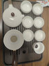 白瓷功夫茶具套装家用侧把德化高白玉瓷泡茶壶盖碗茶杯茶洗整套陶瓷描金 10头汉白玉(侧/木)+6罗汉+茶道+洗+长胡琴黑 实拍图