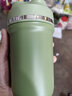 康巴赫保温杯钛杯新款男女高颜值吸管双饮水杯运动便携杯子钛啡杯礼品 纯钛内胆【松针绿】 450ml 实拍图