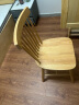 原始原素实木餐桌小户型餐厅简约现代舒适原木色京禾餐椅竖条2把 晒单实拍图