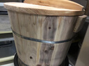 杉木蒸饭木桶甑子家用木桶蒸饭桶大号糥米饭寿司工具商用饭蒸笼 木桶电饭锅套装15斤米：5件套 实拍图
