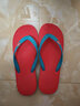 hippobloo河马泰国进口乳胶人字拖男女舒适防滑橡胶凉拖鞋海边沙滩ins潮拖 兰红兰 44 (泰12)【正码正拍】 实拍图