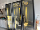 华尔（Huaer）水果保鲜柜展示柜蔬菜冷藏柜超市冰柜商用冰箱水果店冷藏储存柜酸奶柜风冷无霜 【全屏款】大三门1860（黑色） 实拍图