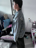 鲁宾克 破洞牛仔外套男宽松秋季原宿bf风褂子港风青年学生涂鸦牛仔夹克 蓝色 3XL (155-170斤) 实拍图