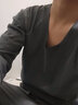 恒源祥男士无痕保暖抗菌内衣套装v领双面磨绒亲肤男薄秋衣秋裤套装 V领浅灰 2XL 180 实拍图