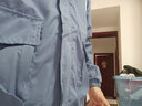 RXEX外套男春秋冬季潮流韩版宽松休闲衣服男装潮牌假两件工装连帽夹克 JK303-蓝色-常规 XL （店长推荐） 实拍图