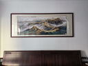 良品大师山水画办公室挂画中式客厅装饰画万里长城靠山图茶室字画风景壁画 万里长城A3 85*230cm宣纸锦绫+有机玻璃+红褐色实木框（大气款） 实拍图