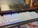 黑爵（AJAZZ）守望者三代 机械键盘鼠标套装 有线游戏办公电脑台式机USB外接吃鸡 混光键鼠套装 全蓝 红轴 实拍图