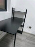 蔓斯菲尔（MSFE）电竞电脑桌台式卧室家用简易小户型转角书桌书架一体办公学习桌子 【90%的选择】120CM黑色 实拍图