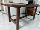 旺家星北欧实木大书桌简约现代客厅长条桌椅组合休闲区多人学习桌工作台 长桌：160*70*75板厚5cm【全实木 实拍图