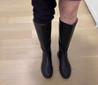 达芙妮官方长筒靴女2025秋冬新款骑士靴子女显瘦加绒长靴英伦风高筒靴女 复古黑【加绒款】 38 实拍图