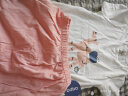 aqpa婴儿内衣套装夏季纯棉宝宝空调衣服薄款分体短袖短裤【配汗巾】 白底粉骆驼 110cm 实拍图